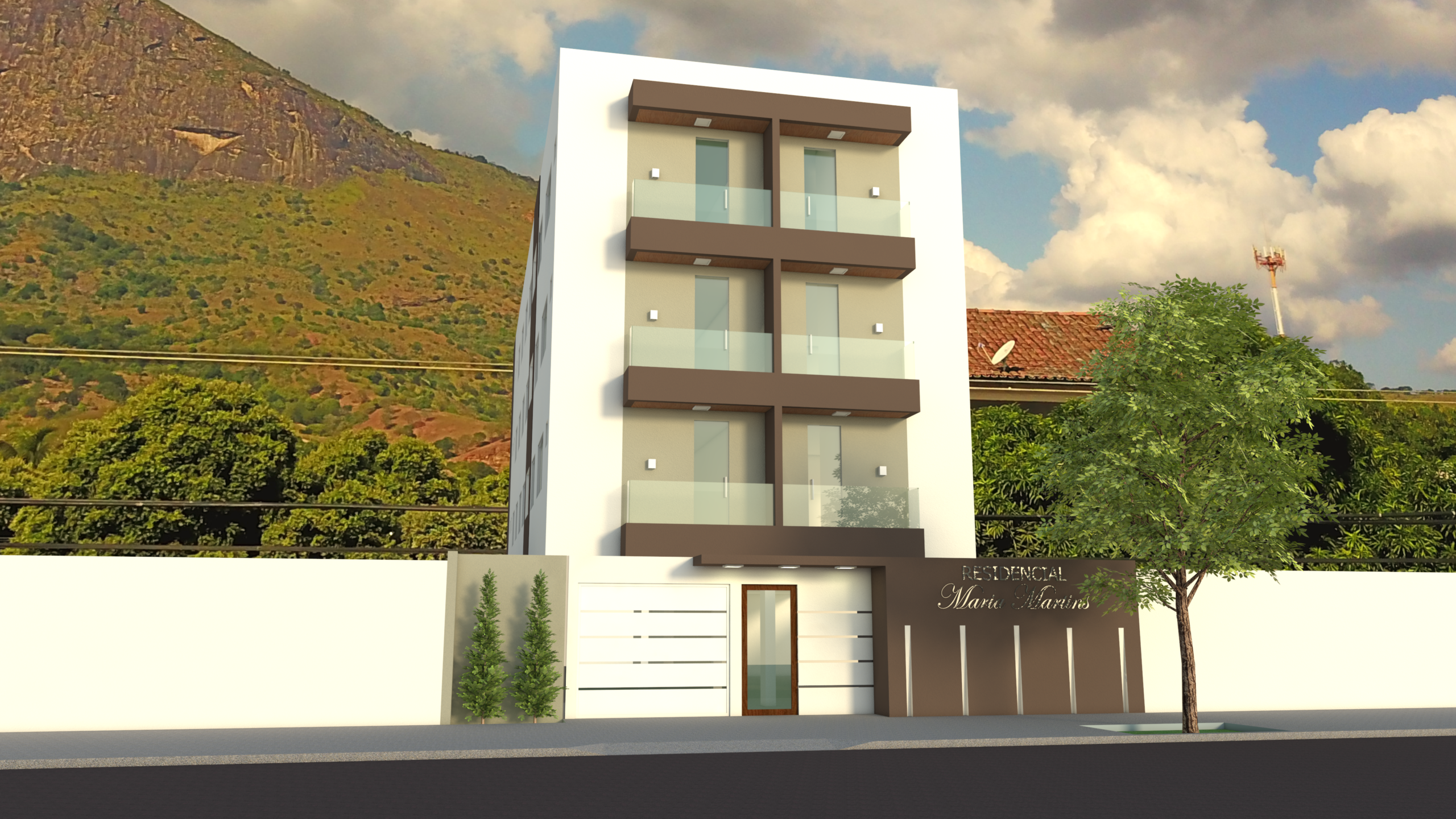 Residencial Maria Martins — render 3D